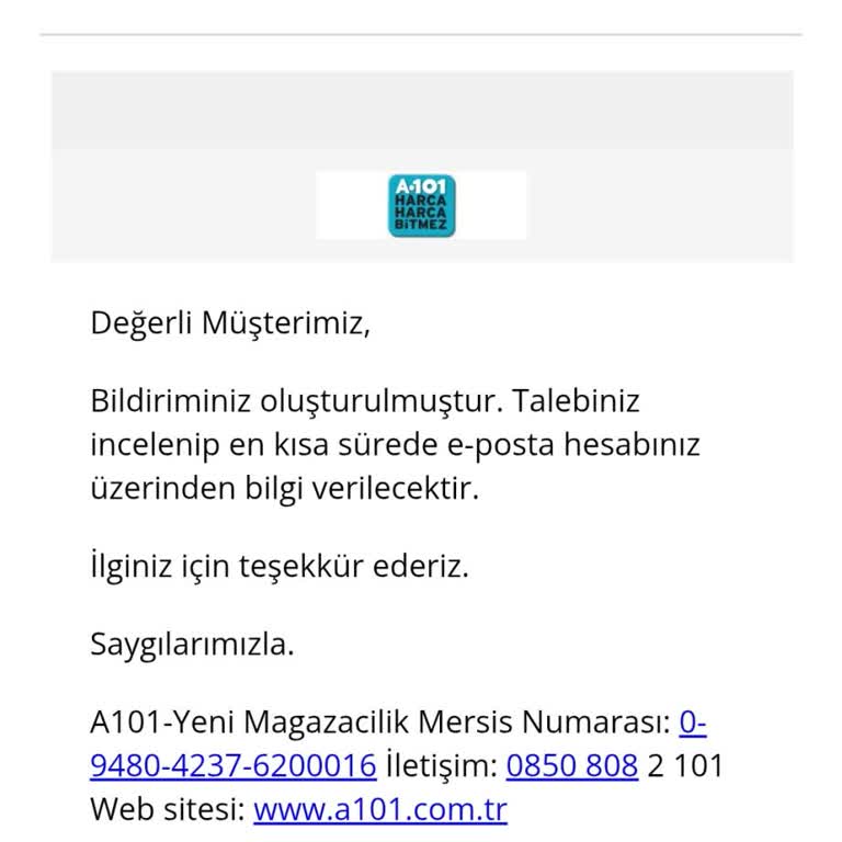 A101 Ve Kargo Şirketinin İade Sürecindeki İlgisizliği