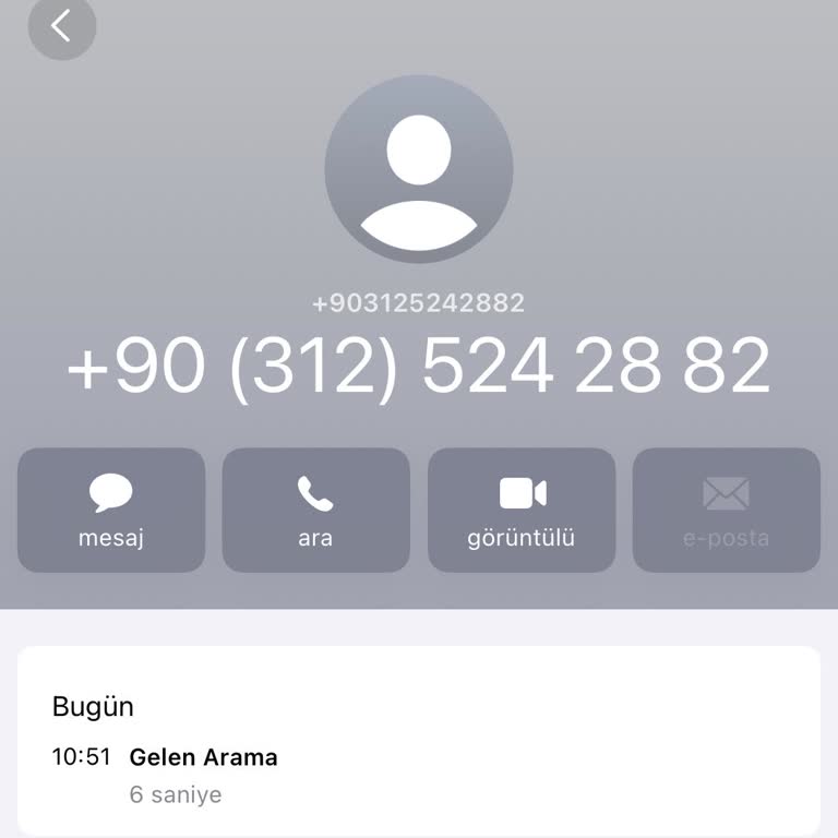 Bilinmeyen Numaradan Gelen Sessiz Arama Hakkında Mesuliyet Reddi Ve İlgili Önlemlerin Talebi
