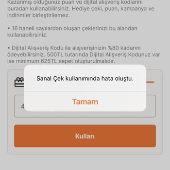 E-Kod Kullanım Sorunu: Migros Sanal Market'te Mağduriyet