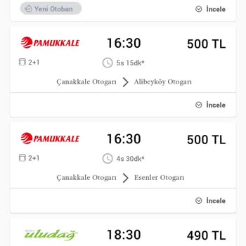 Pamukkale Turizm Kısa Mesafeye Yüksek Fiyat Şoku