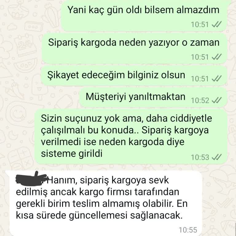 Kargo Bilgileri Kayıp, Mavi'den Yanıltıcı Bilgi