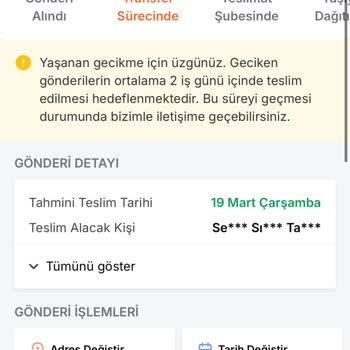 Trendyol Express Kargo'nun Geciken Teslimat Sorunu