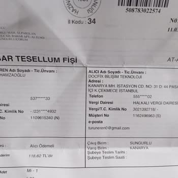 Docfix Bilişim Teknoloji'den Şikayetçiyim