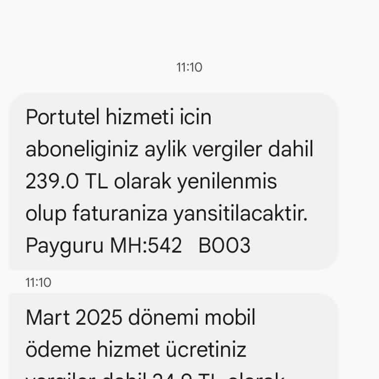 İzinsiz Portutel Aboneliği Ve Haksız Ücretlendirme