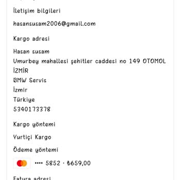 Sipariş Bilgisi Eksikliği Ve İletişim Sorunu