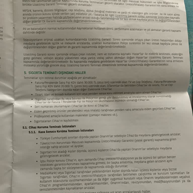 Garanti Sözleşmesine Rağmen Batarya Değişimi Yapılmadı