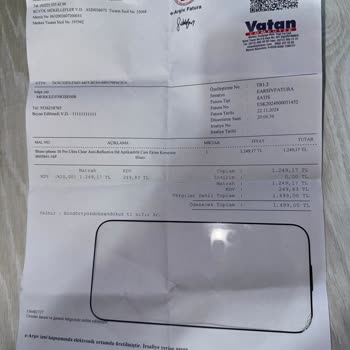 Vatan Bilgisayar'dan Aldığım Ekran Koruyucu Beklentileri Karşılamadı