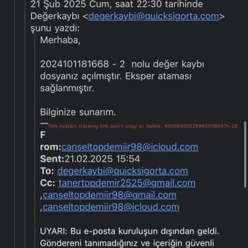 Müşteri Hizmetlerinde Yetersizlik Ve Değer Kaybı İtirazı