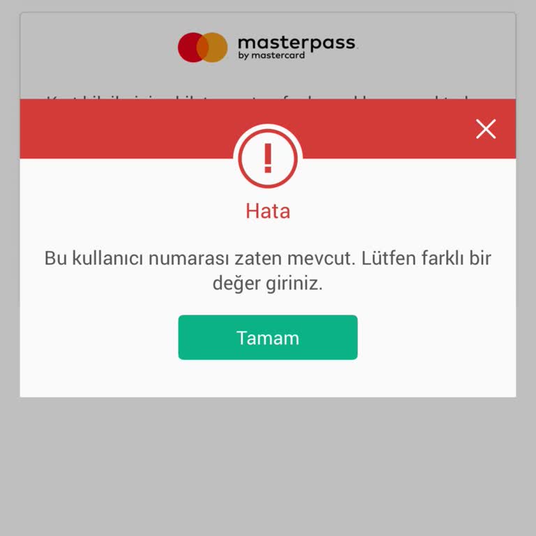 Obilet Uygulamasında Masterpass Sorunu: Mevcut Kullanıcı Engeli