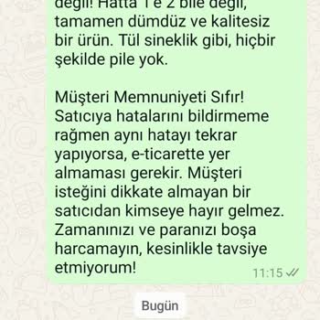 Paşamanlar Firması'nın Sürekli Hatalı Ürün Göndermesi Ve Trendyol'un Müdahale Gerekliliği