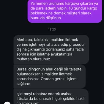 Ürün Teslimatı Ve Kötü Müşteri Hizmeti