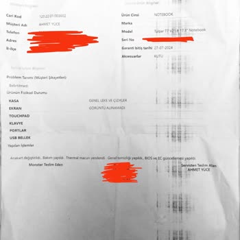 Teknik Servis Sürecinde Yaşanan Sorunlar