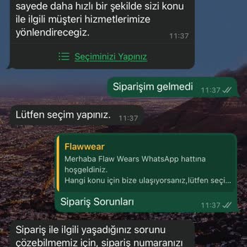 Flawwear'dan Siparişim Bir Aydır Gelmedi