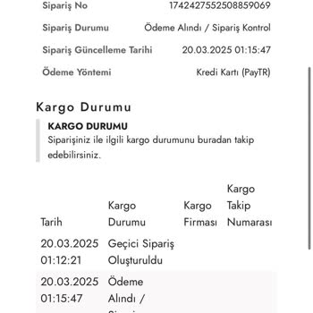 Sipariş Numaram Görünmüyor, Destek Alamıyorum