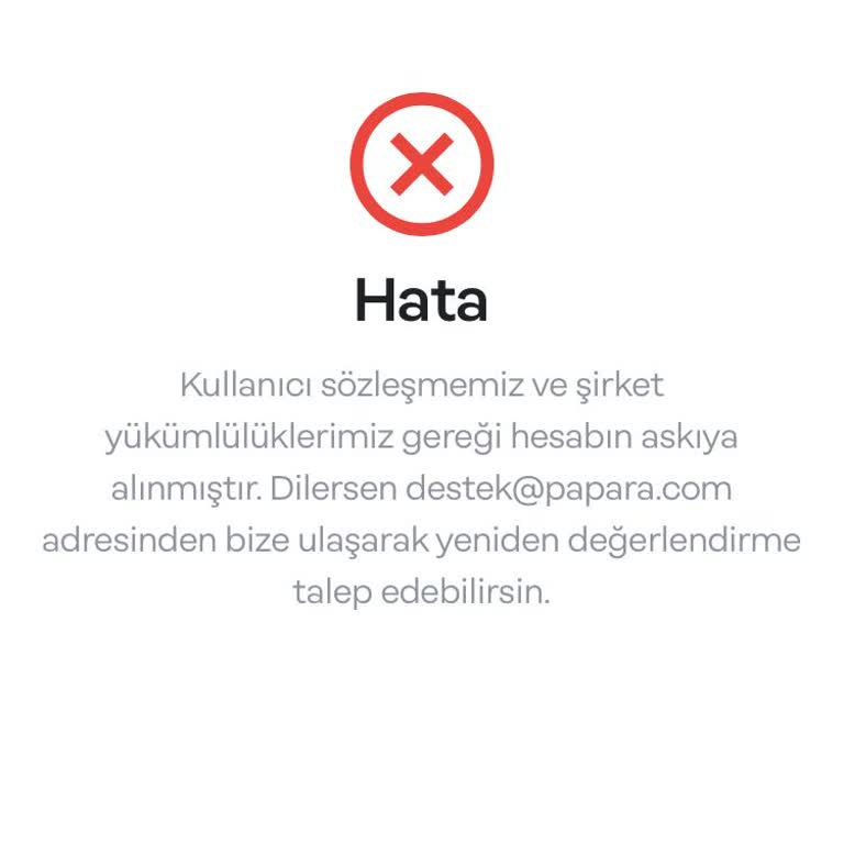 Papara Hesabımın Güvenliği Ve Para İadesi Talebi
