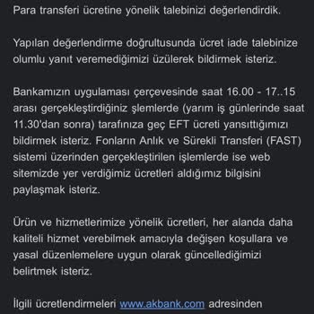 Akbank'ta Para Transferi Ve Müşteri Hizmetleri Sorunu