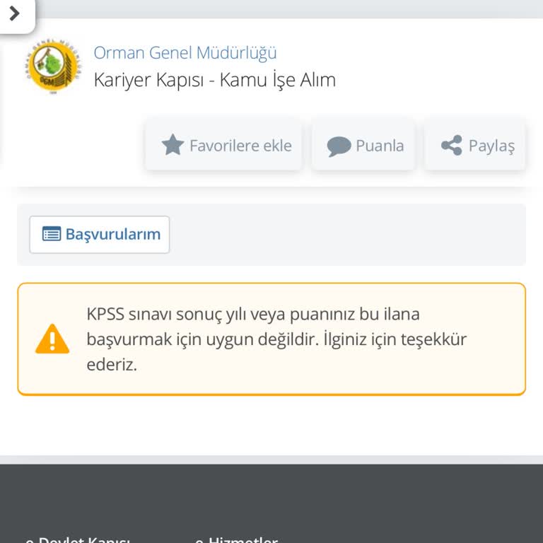 Kariyer Kapısı Başvuru Sorunu: KPSS Puanı Ve Yıl Uyuşmazlığı