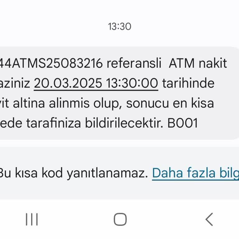 ATM'de Alıkonulan Para Krizi