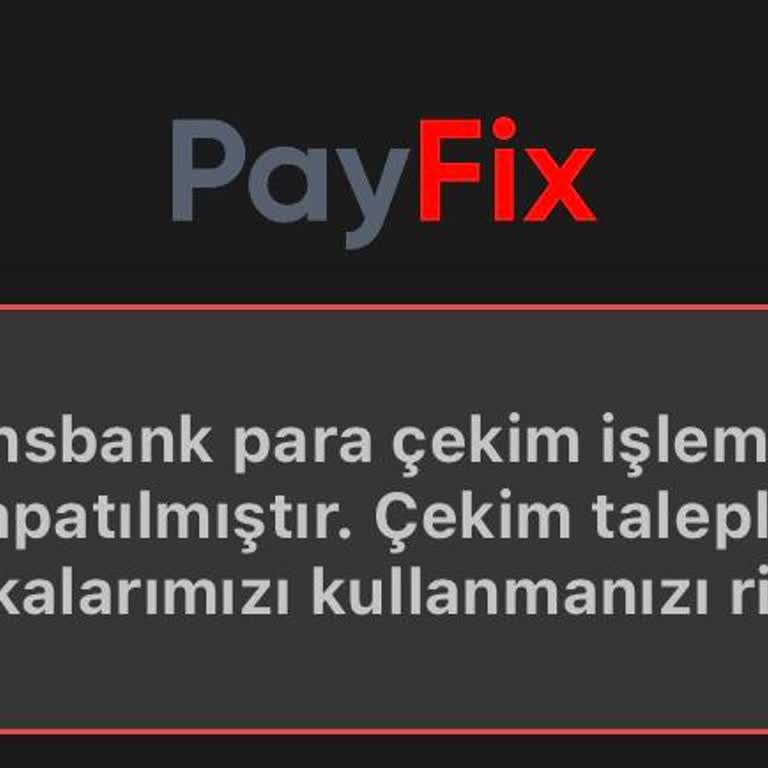 Payfix Hesabımda Paramı Çekemiyorum: Güvenilirlik Sıfır!