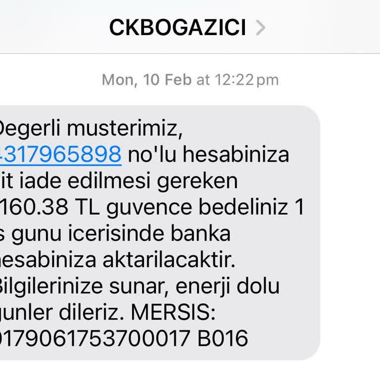 Güvence Bedeli İadesinde Boğaziçi Elektrik Gecikmesi