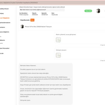 Kayıp Kargo Ve İletişim Sorunlarıyla Baş Başa Kaldım