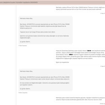 Kayıp Kargo Ve İletişim Sorunlarıyla Baş Başa Kaldım