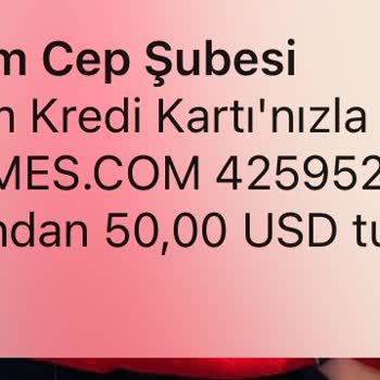 Haberim Olmadan Çekilen 50 USD'nin İadesini İstiyorum