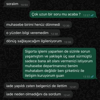 Sigorta İptal Bedeli Bekleyişi