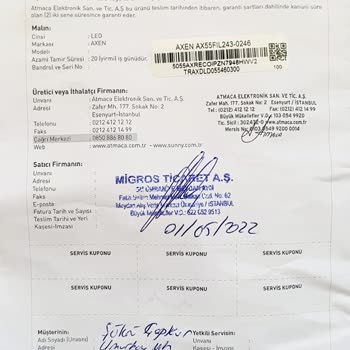 Axen TV'de Bitmeyen Arızalar Ve Servis Sorunları