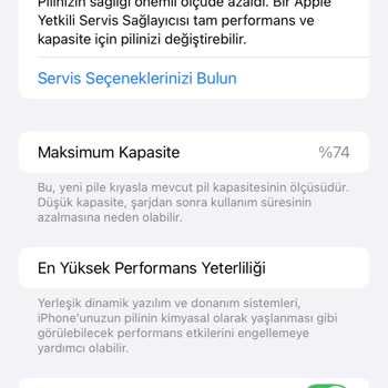 Getmobil'den Aldığım İphone'un Pil Sağlığı Sorunu