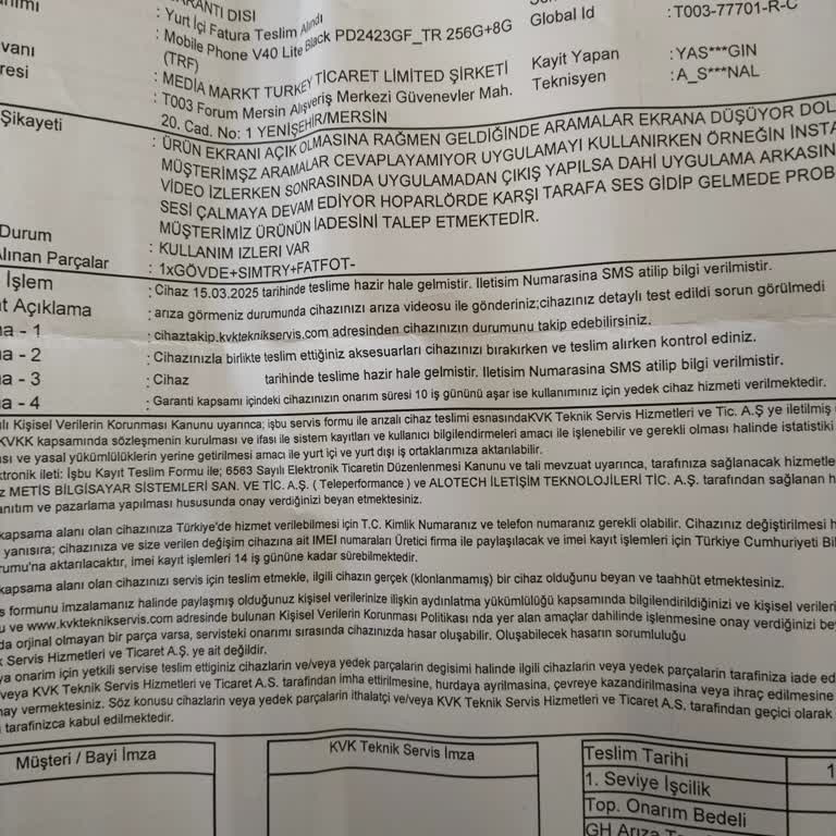 Vivo Telefonunda Bitmeyen Sorunlar Ve Yetersiz Müşteri Hizmetleri