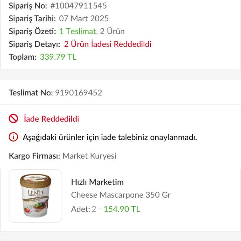 Teslim Edilmeyen Sipariş Ve İade Sorunu: Çözüm Bekleyen Müşteri Mağduriyeti