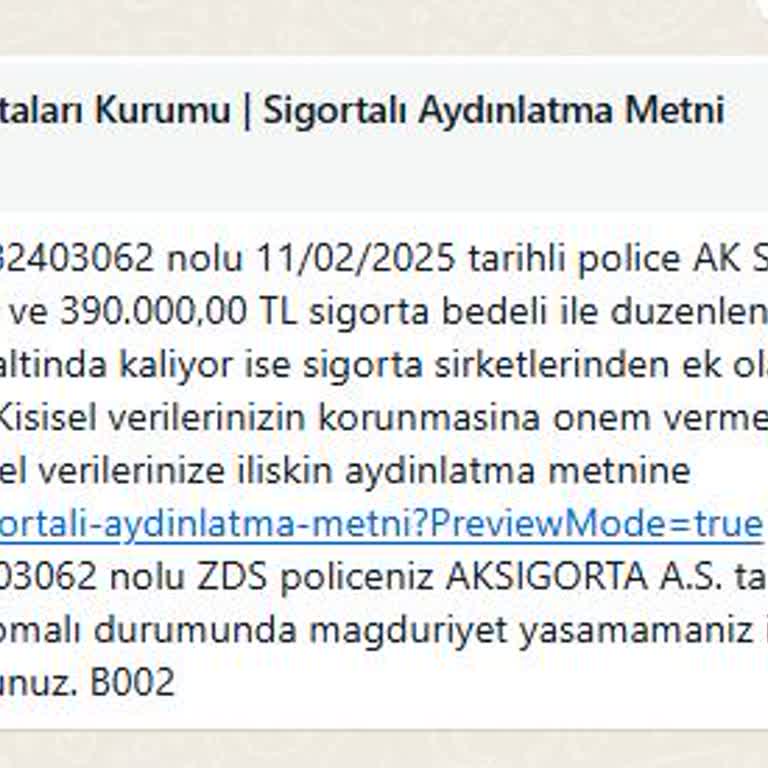Yanlış Telefon Numarası Kaydı Ve Bilinmeyen Poliçe Sorunu