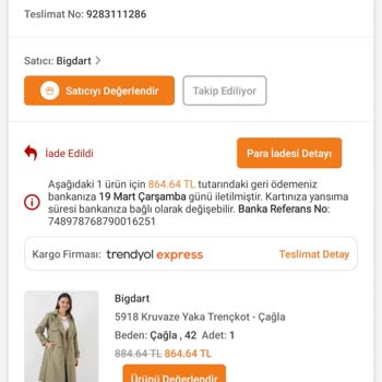İade Ücreti Hala Hesabımda Değil!