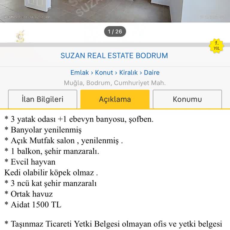 Emlak İlanında Yanıltıcı Bilgi Ve Kaba Davranış