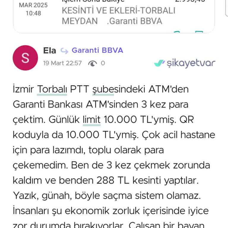 ATM'de Komisyon Çilesi
