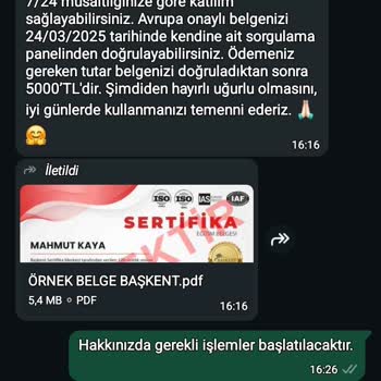Başkent Sertifika Merkezi Kimlik Bilgilerimi Yasa Dışı Kullanıyor