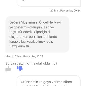 Hepsiburada Ve Mavi Firması Arasında Sipariş Sorunu