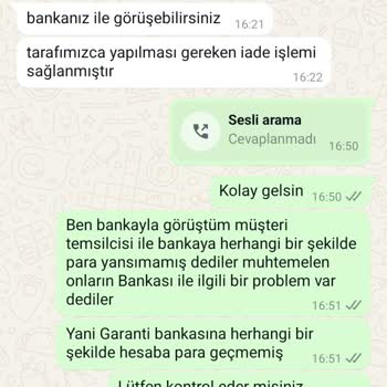 Para İadesi Sorunu: Banka Hesabına Yansımayan İade