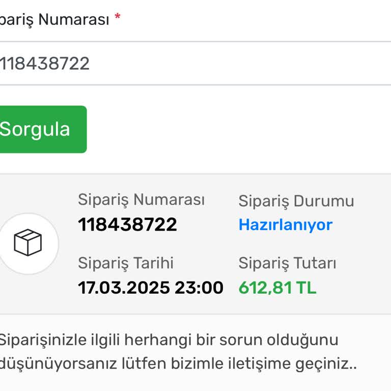 Geri Dönüş Yapılmayan Sipariş Sorunu