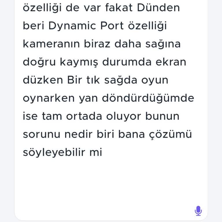 Dynamic Port Özelliği Kayma Sorunu