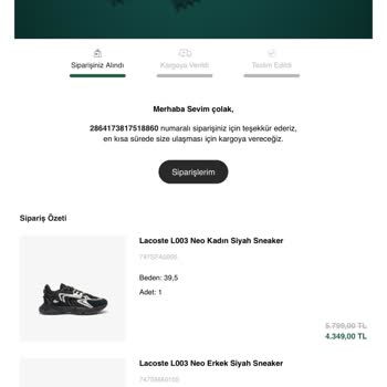 Lacoste'tan Beklenen Teslimat Sorunu