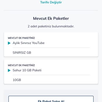 İnternet Paketi Sorunu Ve Yetersiz Müşteri Hizmetleri