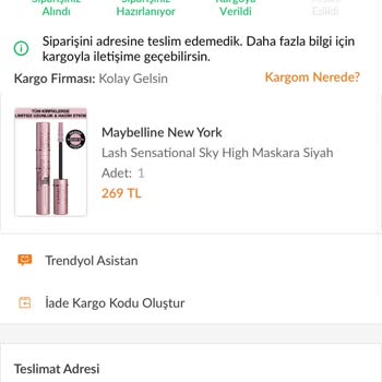 Yanlış İlçeye Gönderilen Kargo Ve Mağaza Görüntüleme Sorunu