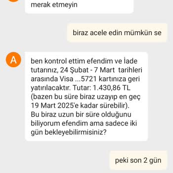 İptal Edilen Siparişin İadesi Neden Gecikti?