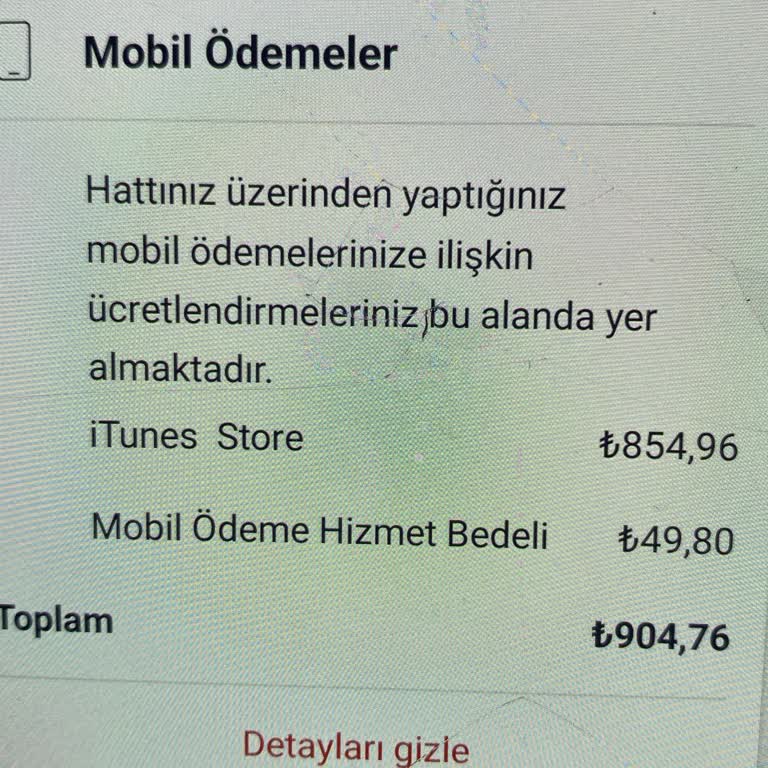 Faturada Bilinmeyen İtunes Ücreti Sorunu