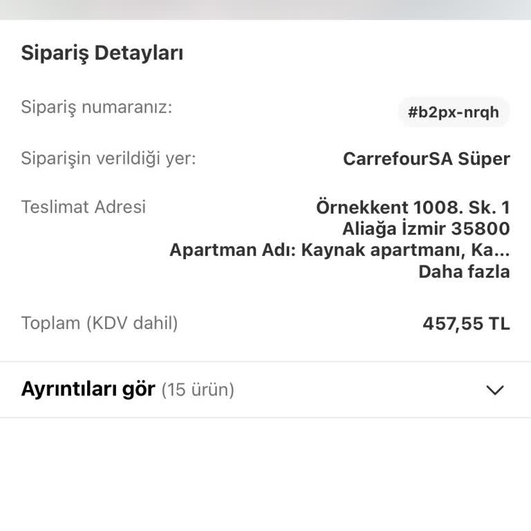 Yanlış Adrese Bırakılan Sipariş Mağduriyeti