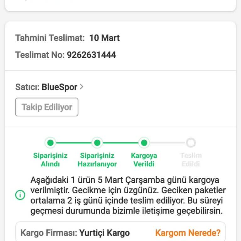 Trendyol'dan Sipariş Ettiğim Ürün Elime Ulaşmadı Ve İade Sorunu Yaşıyorum