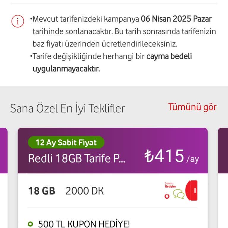 Vodafone'un Fahiş Fiyat Politikası Ve Sadakatsizliği