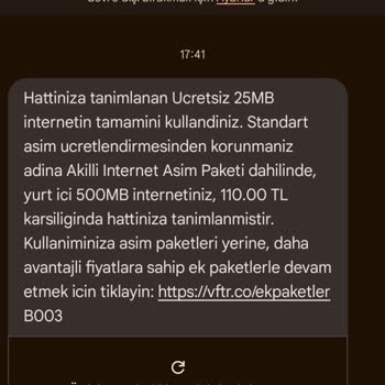 Vodafone'da Beklenmedik İnternet Aşımı Sorunu